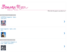 Tablet Screenshot of e-news.bananamoon.com